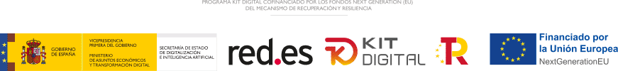 Logo del Kit digital subvencionado red.es